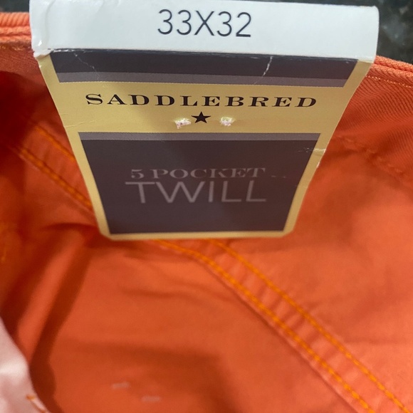 Saddlebred 5 Pocket Twill Chino Pant  (Size: 33x32) - Picture 3 of 3